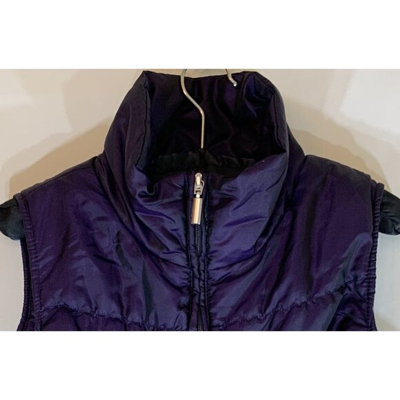 Jane Ashley Womens Size S Quilted Puffer Vest Purple Sleeveless Full Zip Pockets - Picture 3 of 11